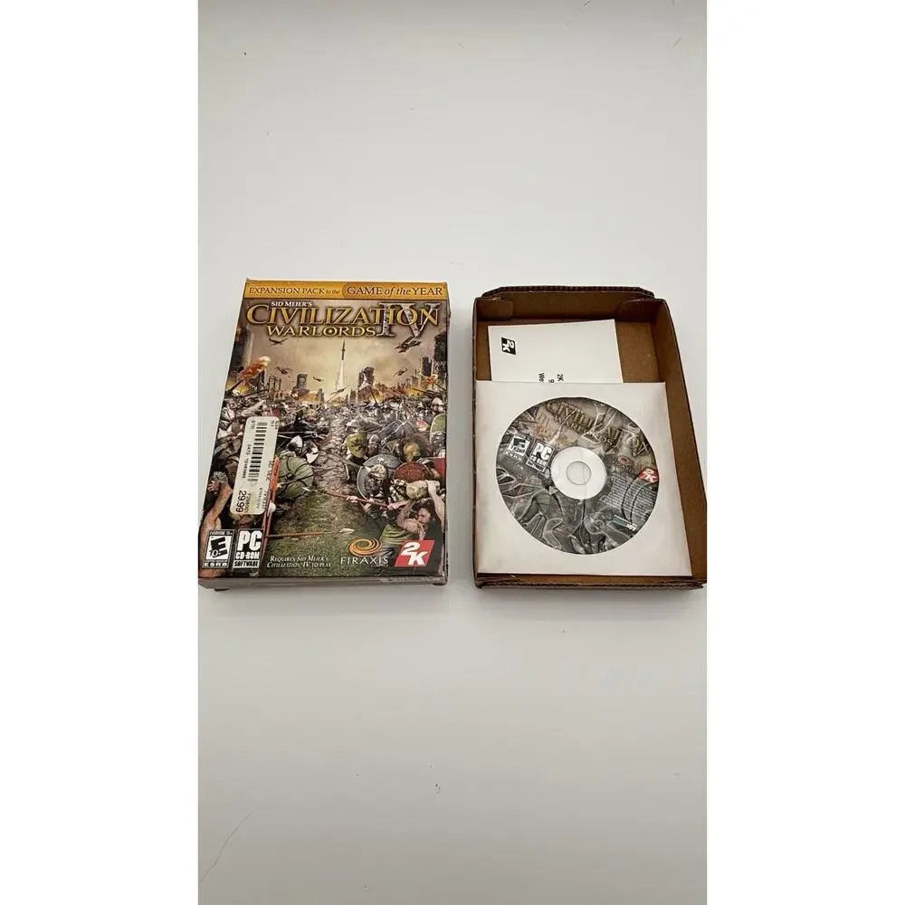 Sid Meier’s Civilization IV Warlords Expansion Pack PC 2006 Very Good Condition